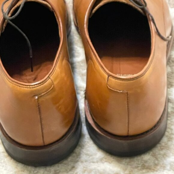 Allen Edmonds Flatiron Derby Oxfords Walnut Brown Leather Dress Shoe 11D #1153 - Picture 4 of 12